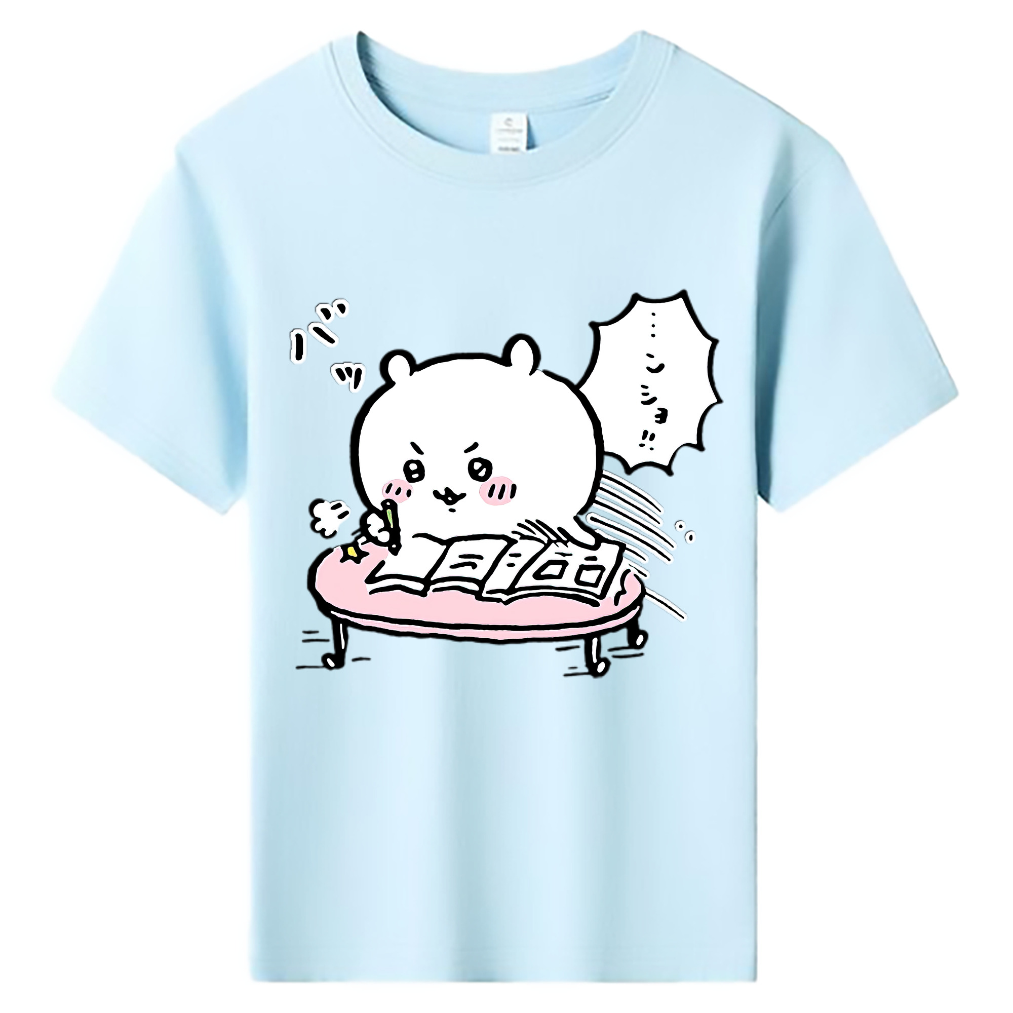 （画像用） ちいかわ ちいかわ Chii-kawa chiikawa 綿100％キッズTシャツ（フロントプリント）